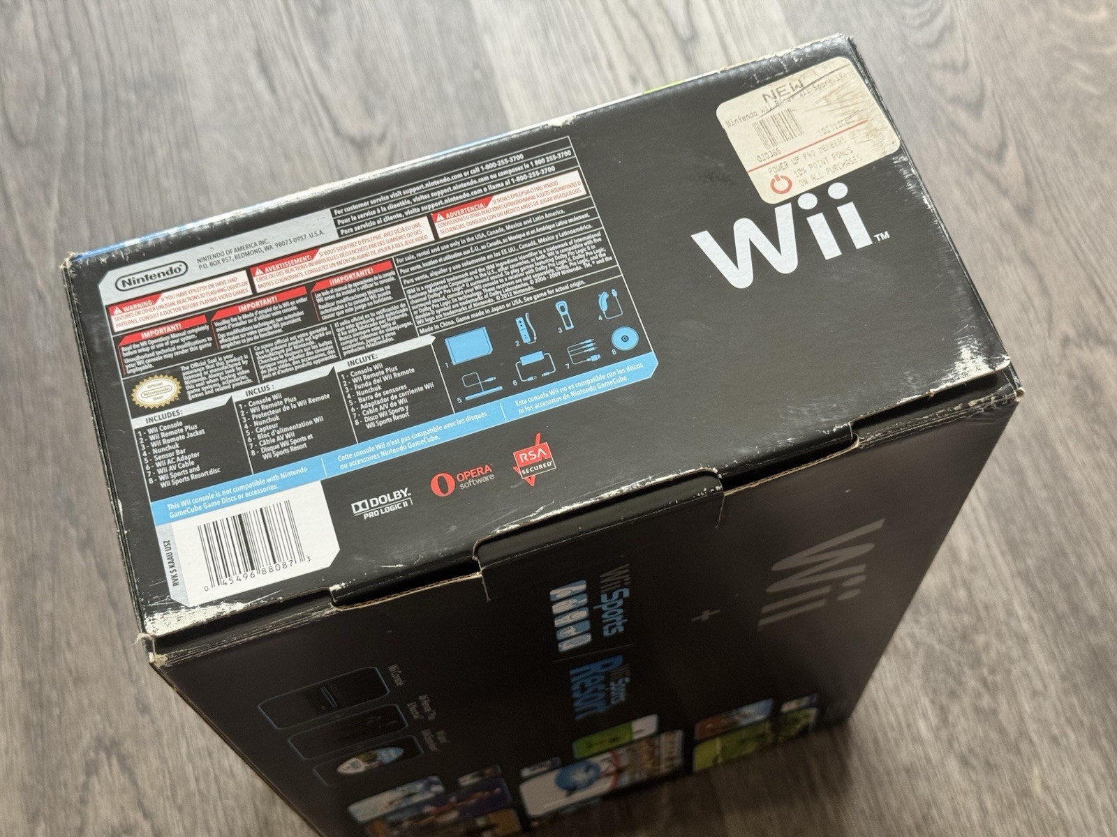 Nintendo Wii With Wii Sports + Wii Sports Resort Black Console | Complete Tested