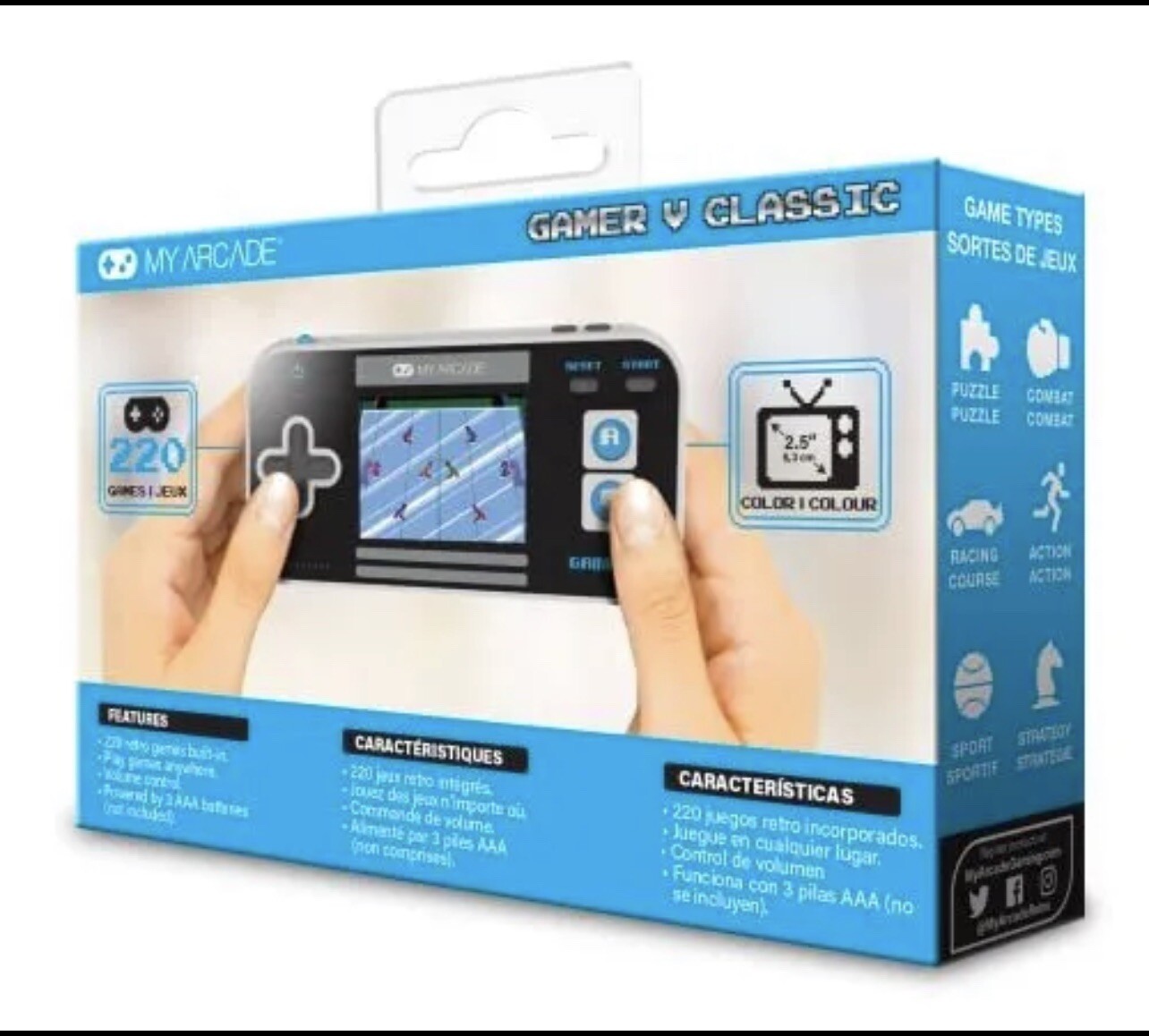 Retro Arcade Video Game Console For Children And Adults Portable 220 Games