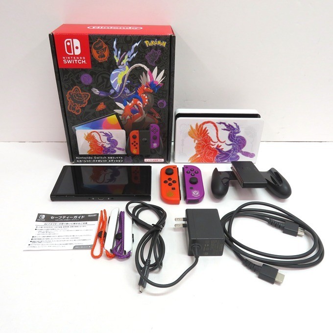 Excellent+++++]Nintendo Switch OLED Model Pokémon Scarlet & Violet Edition Japan