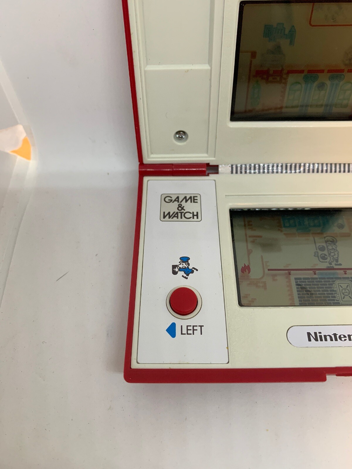 **ERROR COVER ON UPSIDE DOWN** NINTENDO GAME & WATCH SAFEBUSTER 1988 *ONLY ONE*
