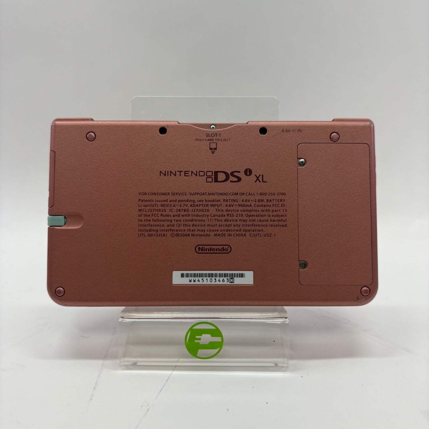 Nintendo DSi XL Handheld Game Console UTL-001 Metallic Rose