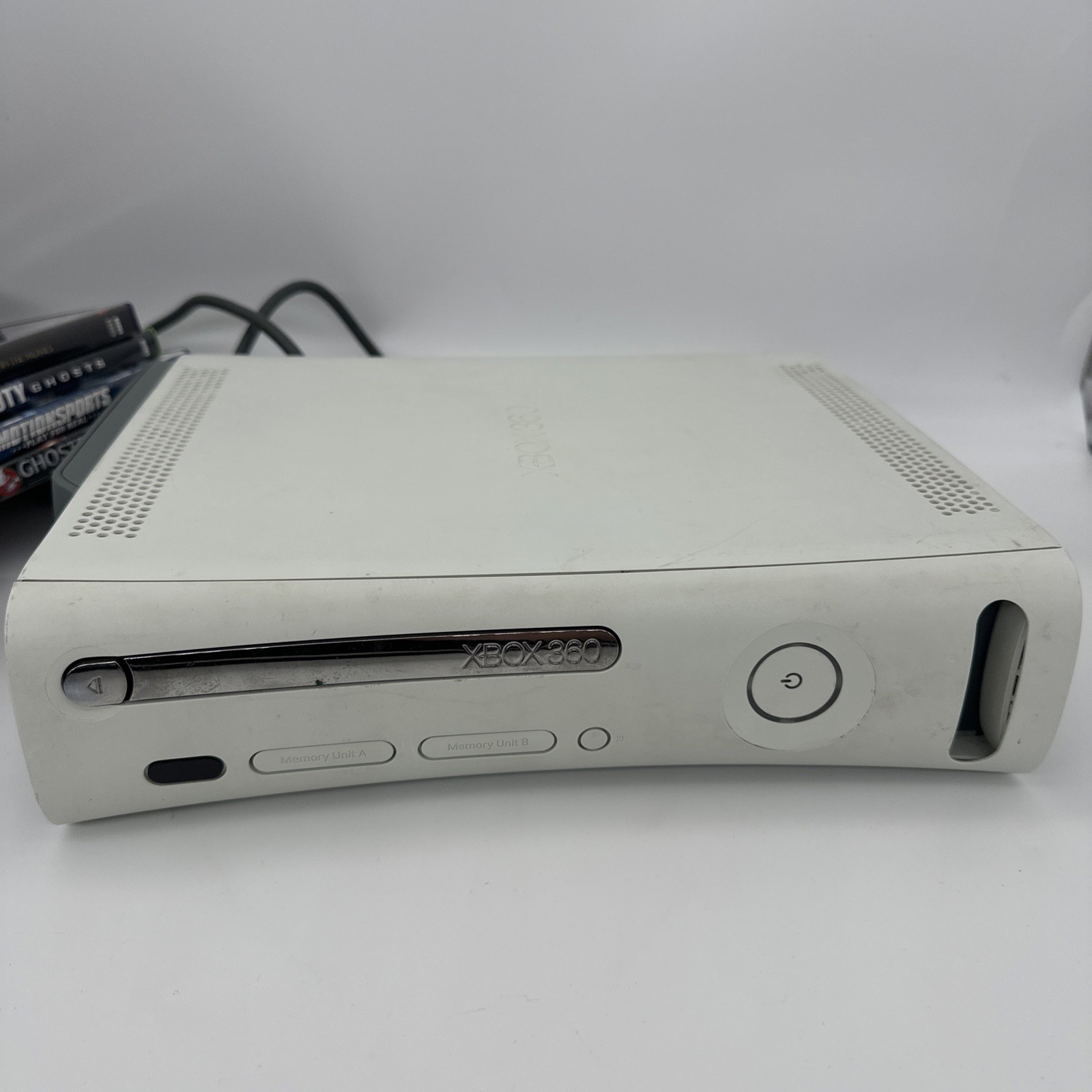 Microsoft Xbox 360 Console White 60 GB HHD Hard Drive Bundle Tested
