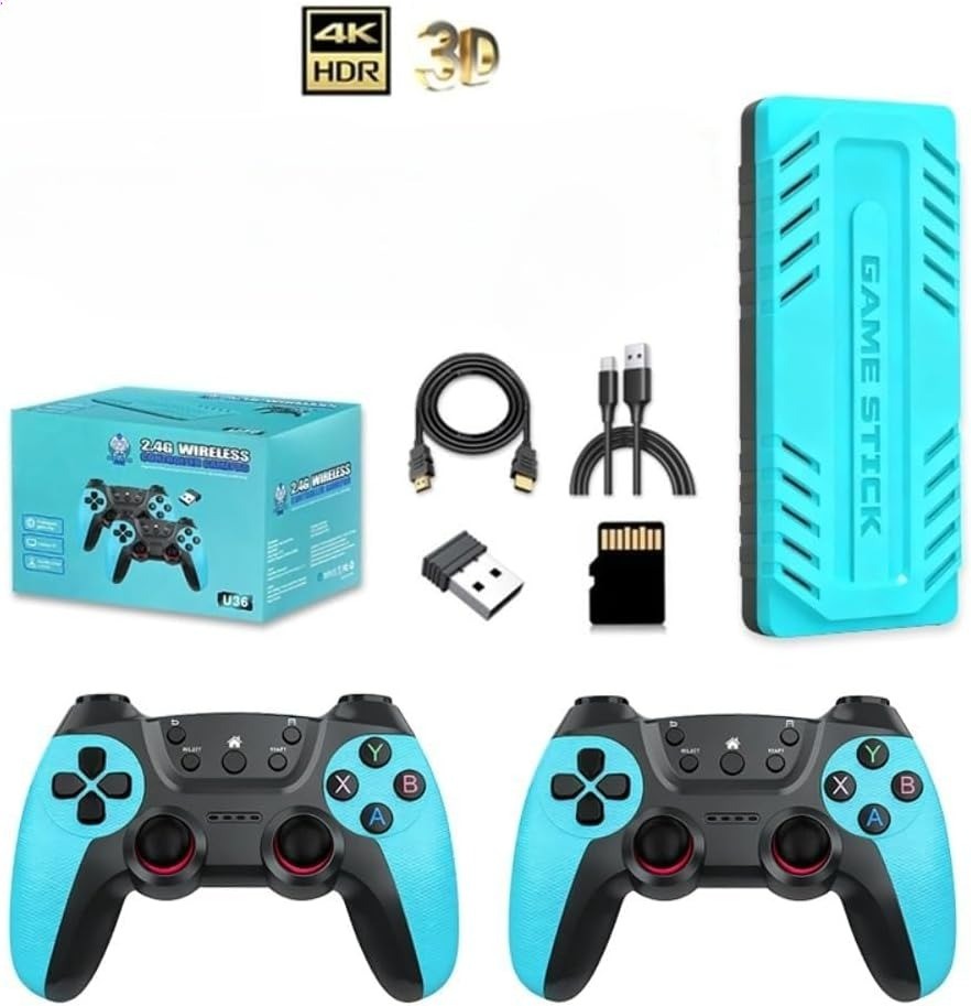 Wireless Retro Video Gaming Controller Console Built-in 50000+Games&40 Emulators
