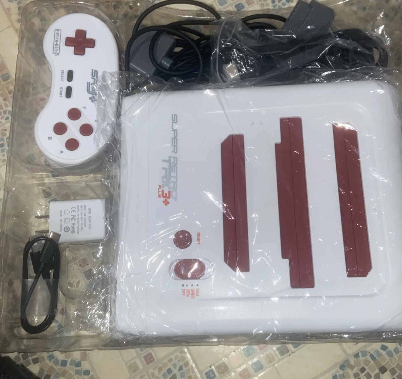 Retro-Bit Super Retro Trio 3+ Plus HD NES+SNES+Genesis Console Only