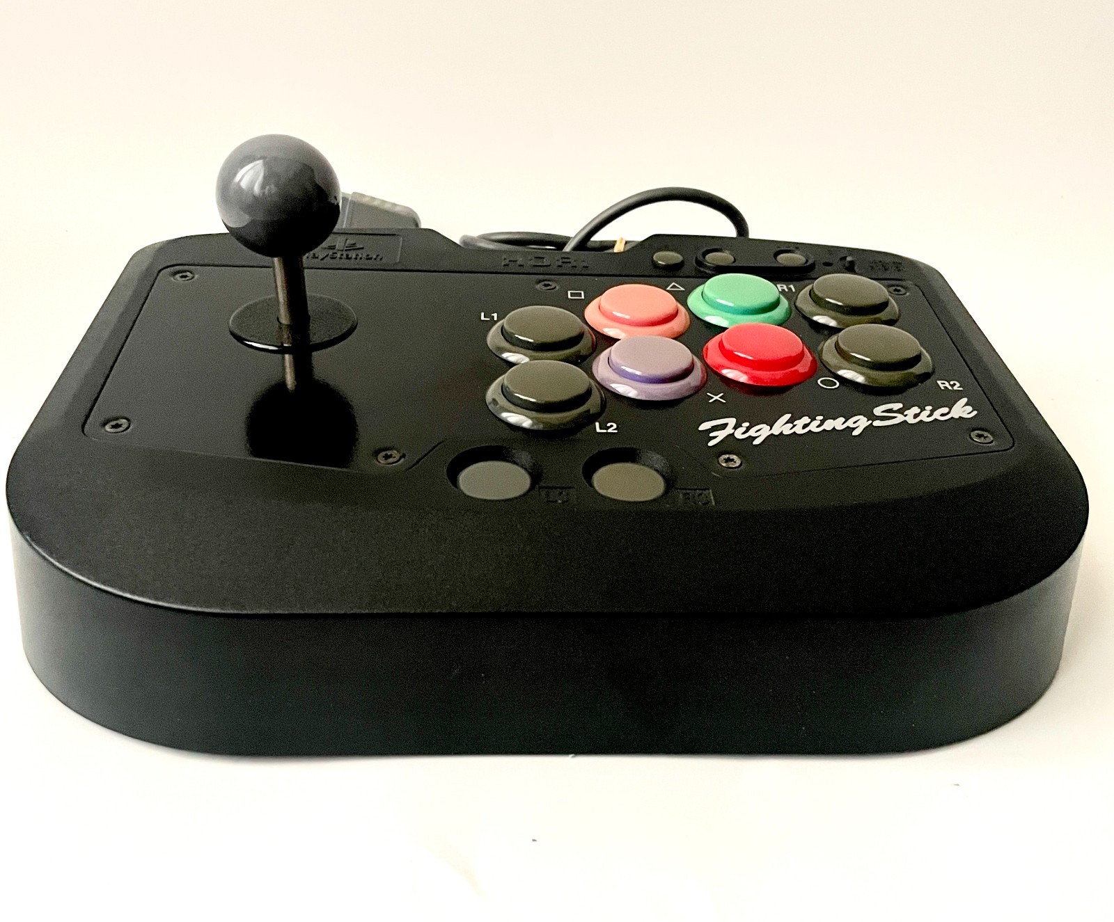 HORI Fighting Stick PS2 Arcade Controller w/ Tekken 1 & Tekken 2 Japan Lot