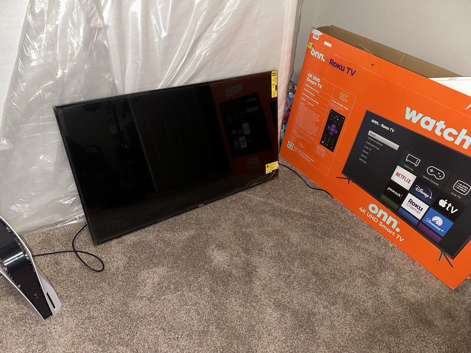 ps5 With Disc With 2 Controllers & 50 Inch Tv 2k24 N Madden24