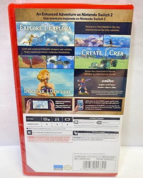 The Legend of Zelda: Breath of the Wild + Tears of the Kingdom Switch 2 Special