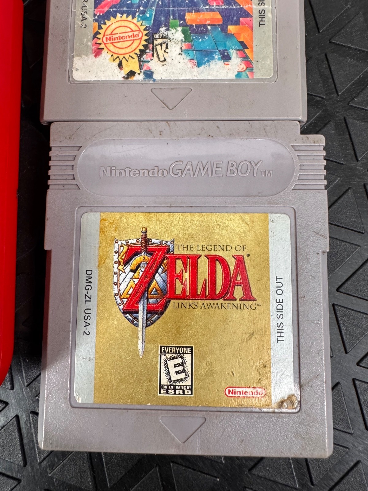 Nintendo Game Boy Pocket Red Console + Zelda Link’s Awakening + Tetris Tested