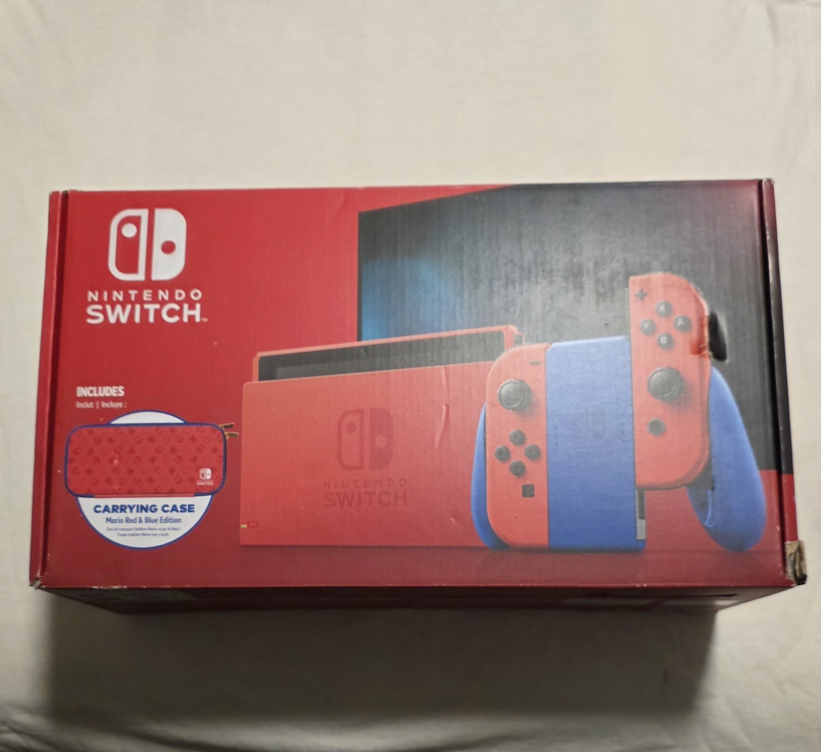 Nintendo Switch Mario Red & Blue Edition Console w/ Carrying Case, 32GB Wi-Fi