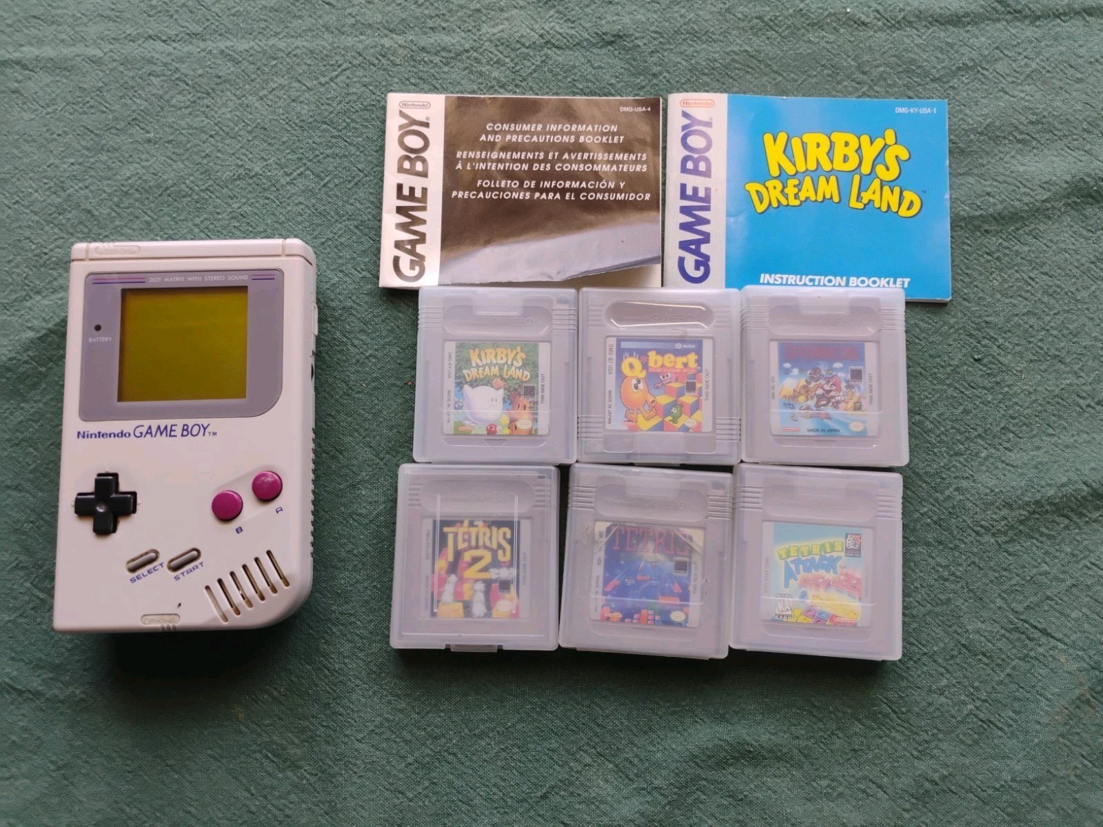Authentic Original Game Boy DMG-01 Console Handheld – Tested! 6 Games! One Owner