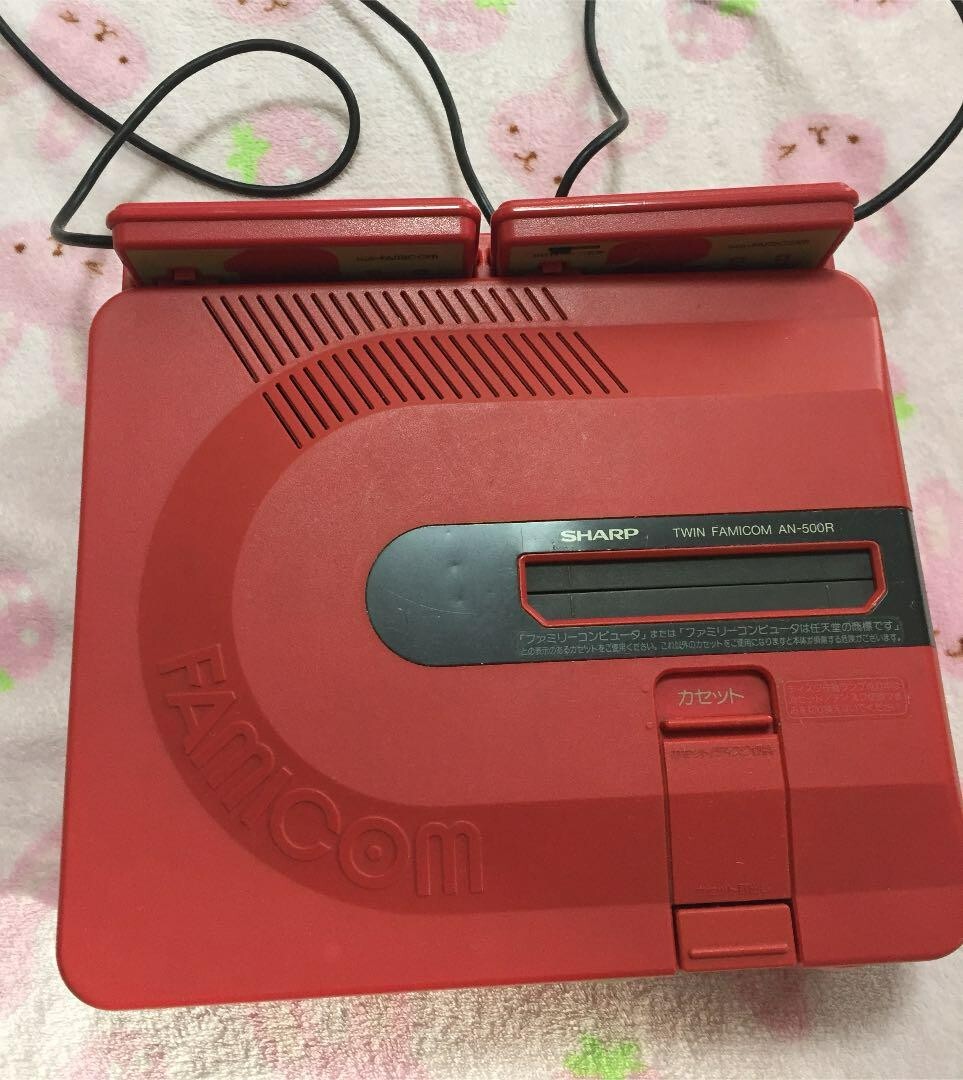Sharp Twin Famicom console system Choose Red Black NTSC-J Nintendo