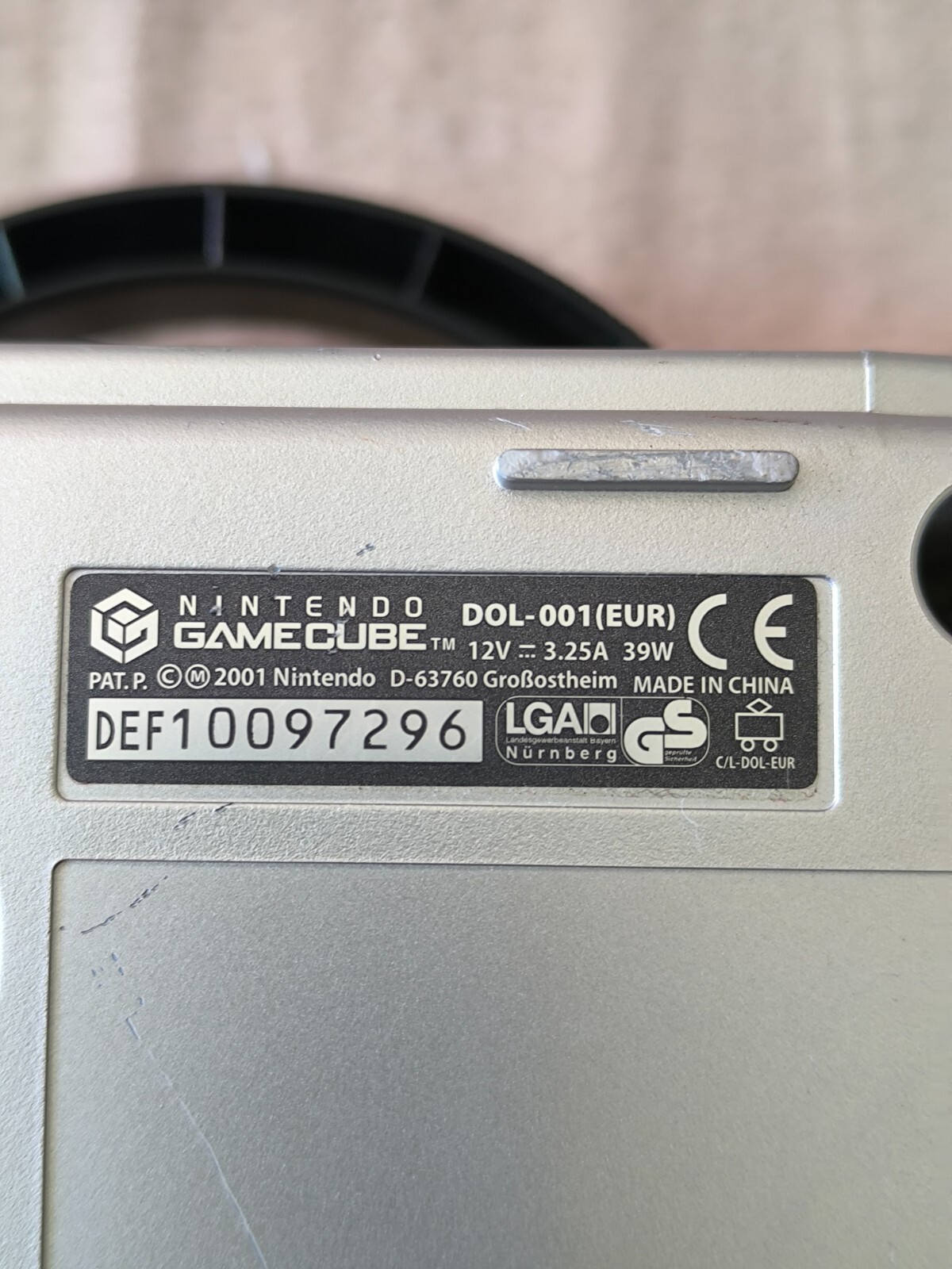 Nintendo GameCube Platinum Console – Silver with controller & cables CD no test