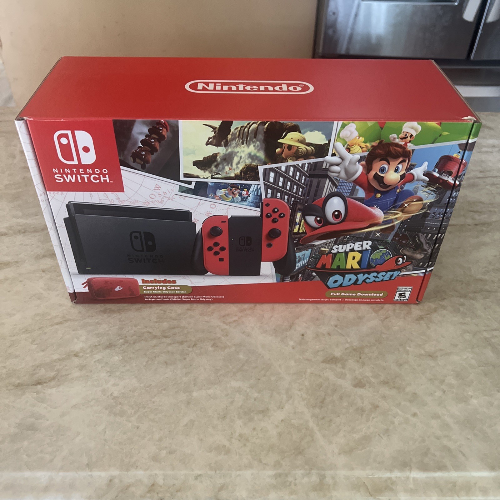 Nintendo Switch Super Mario Odyssey Edition (with Red Joy-Cons) 32GB Red Console