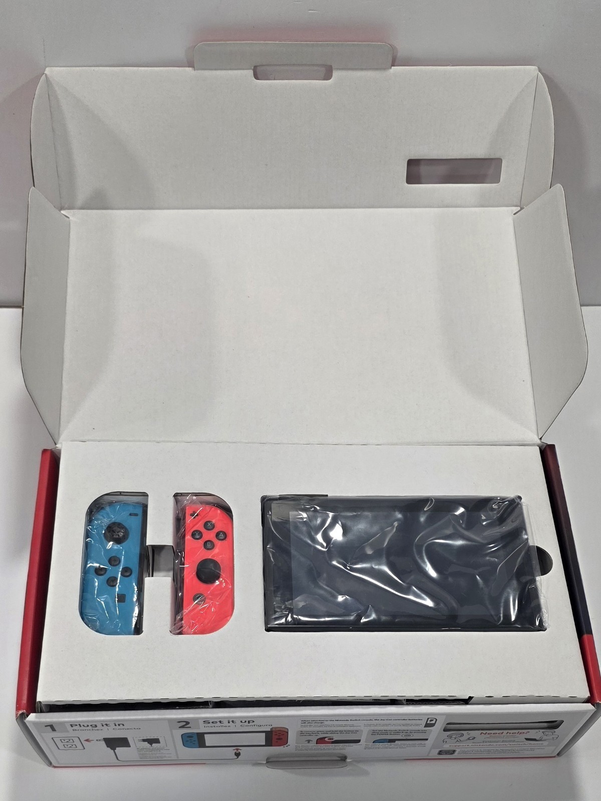 Nintendo Switch Console Neon Joy-Con Bundle Games Controllers Cases Lot Read Des