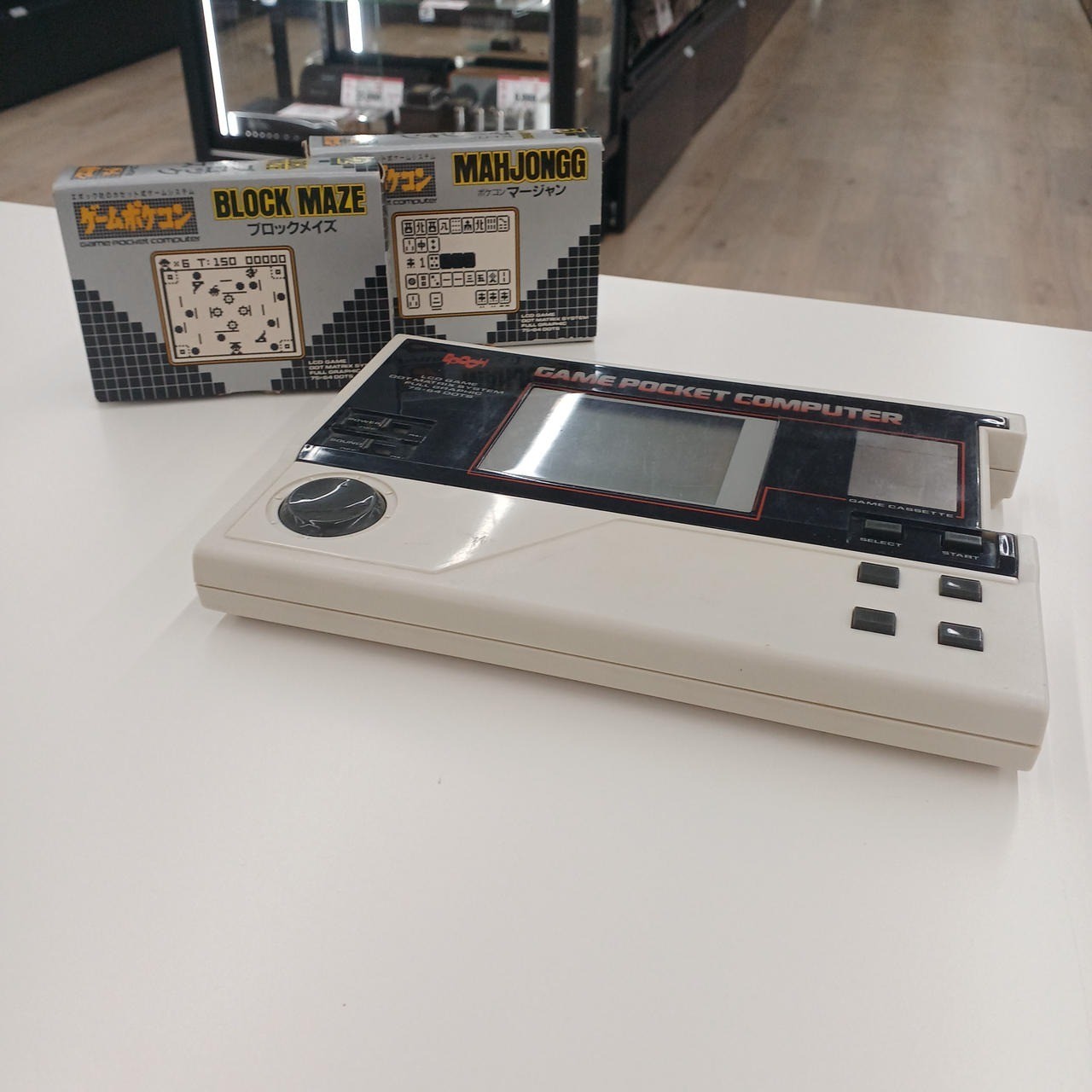EPOCH Game Pocket Computer Handheld Console & 2 Games Set Vintage Retro Junk