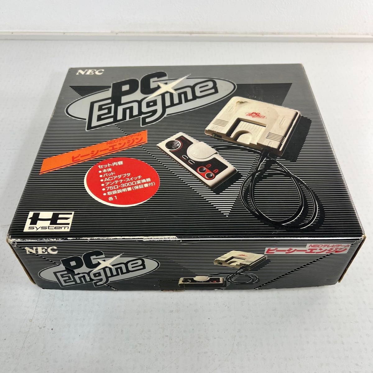 NEC PC Engine Console Set with Box, Retro Game Controller, Showa Retro PC Engine