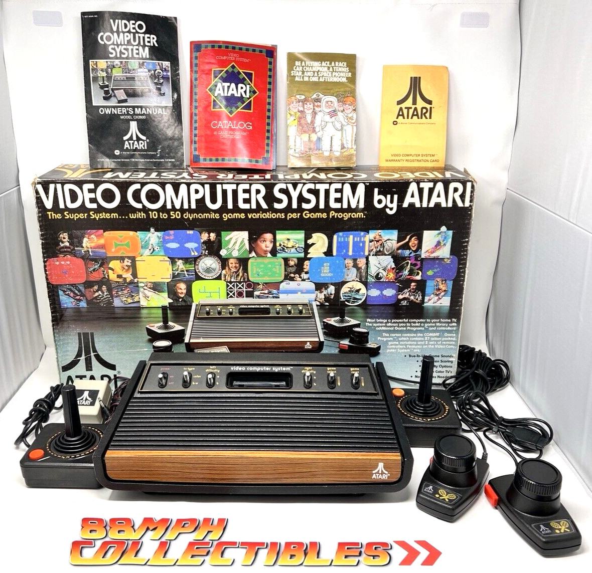 Holy Grail HEAVY SIXER 6er, LOW SERIAL! Near MINT & COMPLETE in Box ATARI CX2600