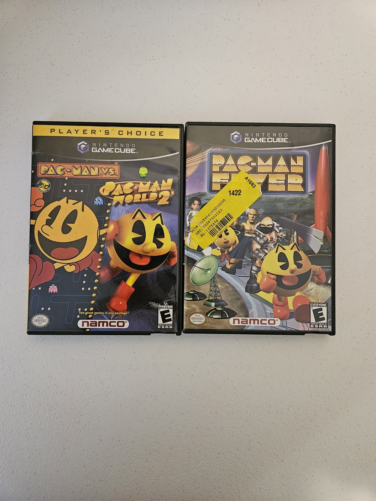 Nintendo Gamecube Bundle Panman Vs Pac Man World 2 And Pac-Man Fever CIB