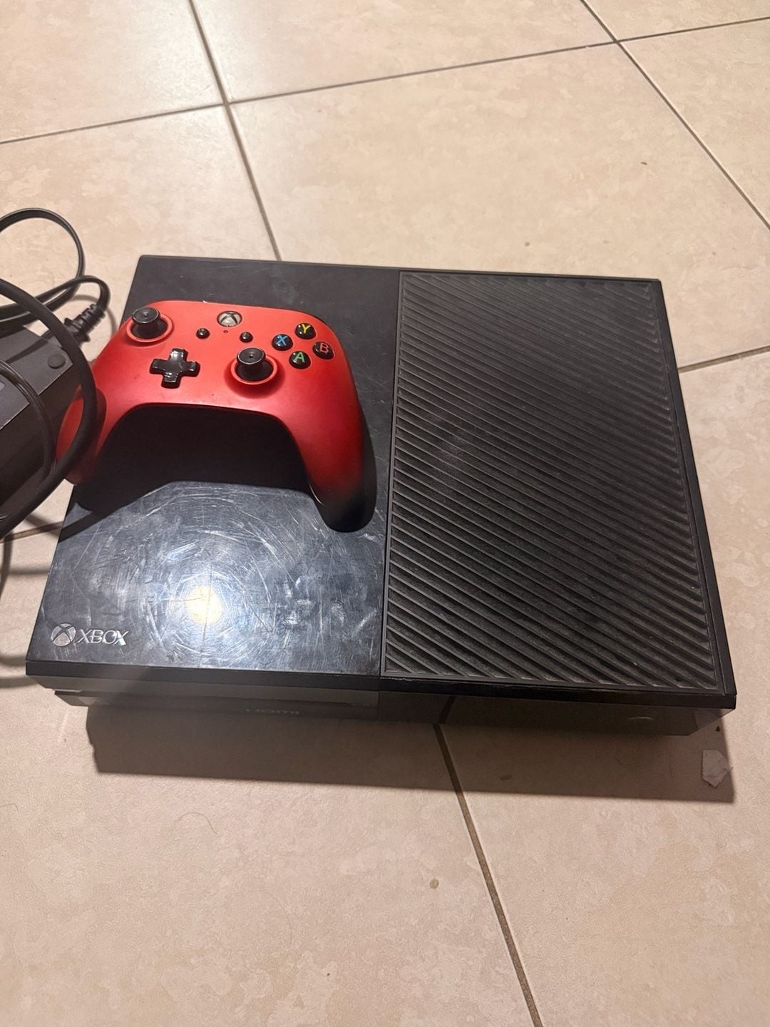 Microsoft Xbox One 1540 Console Bundle with Red PowerA Controller