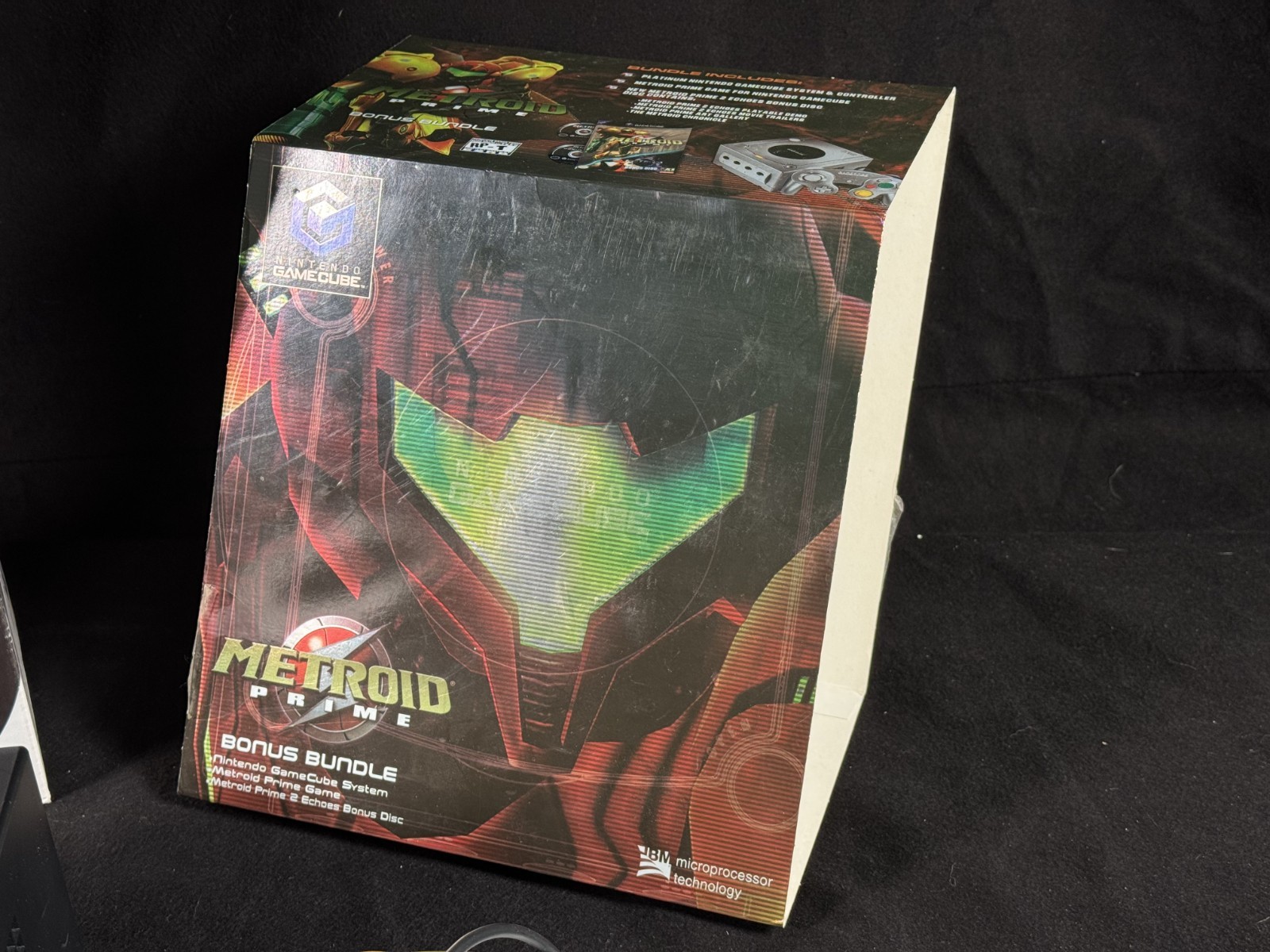 Metroid Prime Bundle Platinum Nintendo GameCube Box Sleeve Console w/ Controller