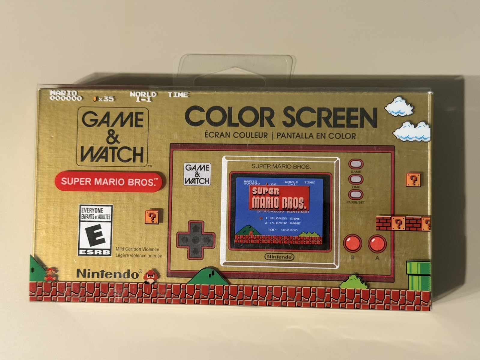 Nintendo Game & Watch Super Mario Bros. SM-35 Gold/Red Color Screen USB-C
