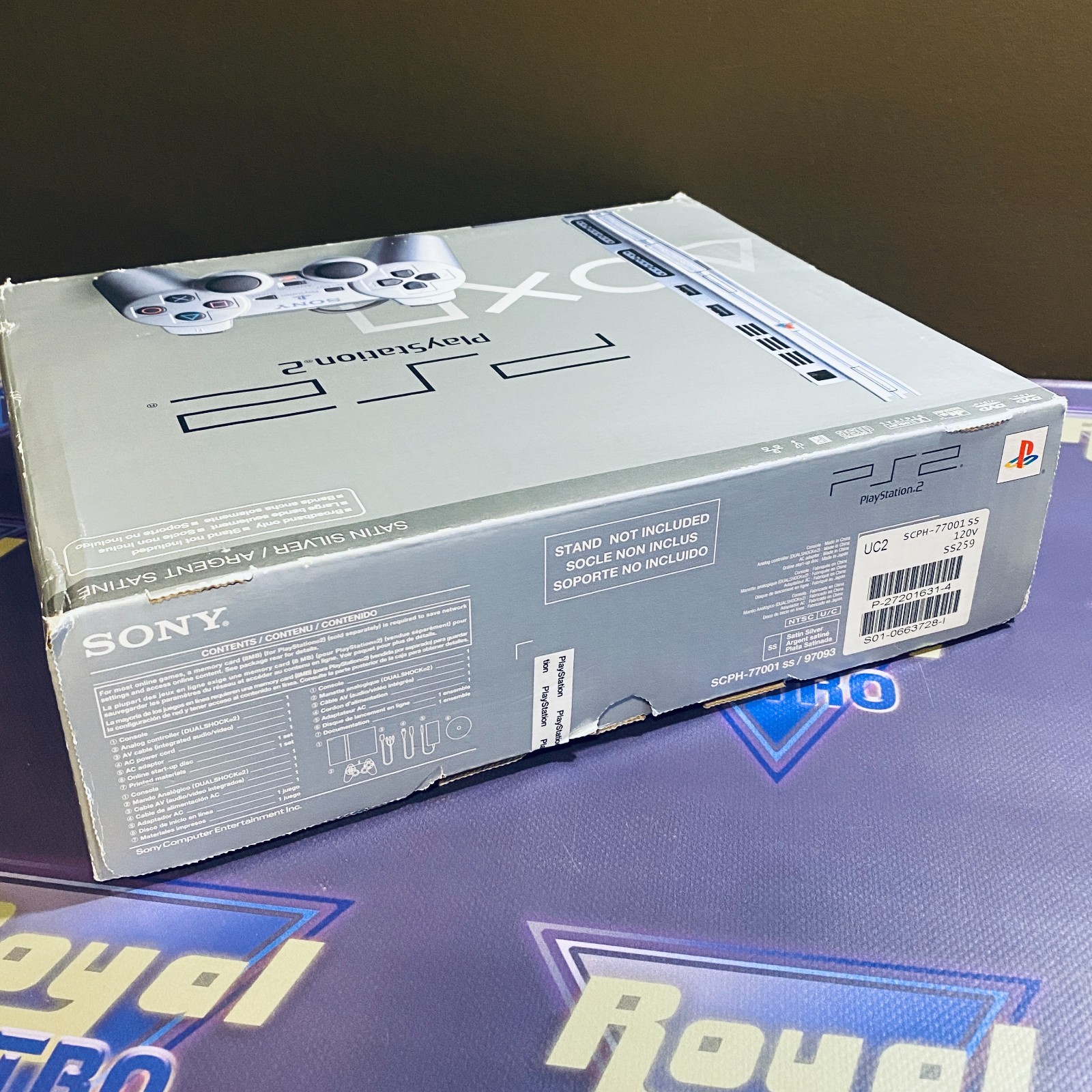 Sony PlayStation 2 PS2 Console Slim – Satin Silver – SCPH-77001 – New Sealed