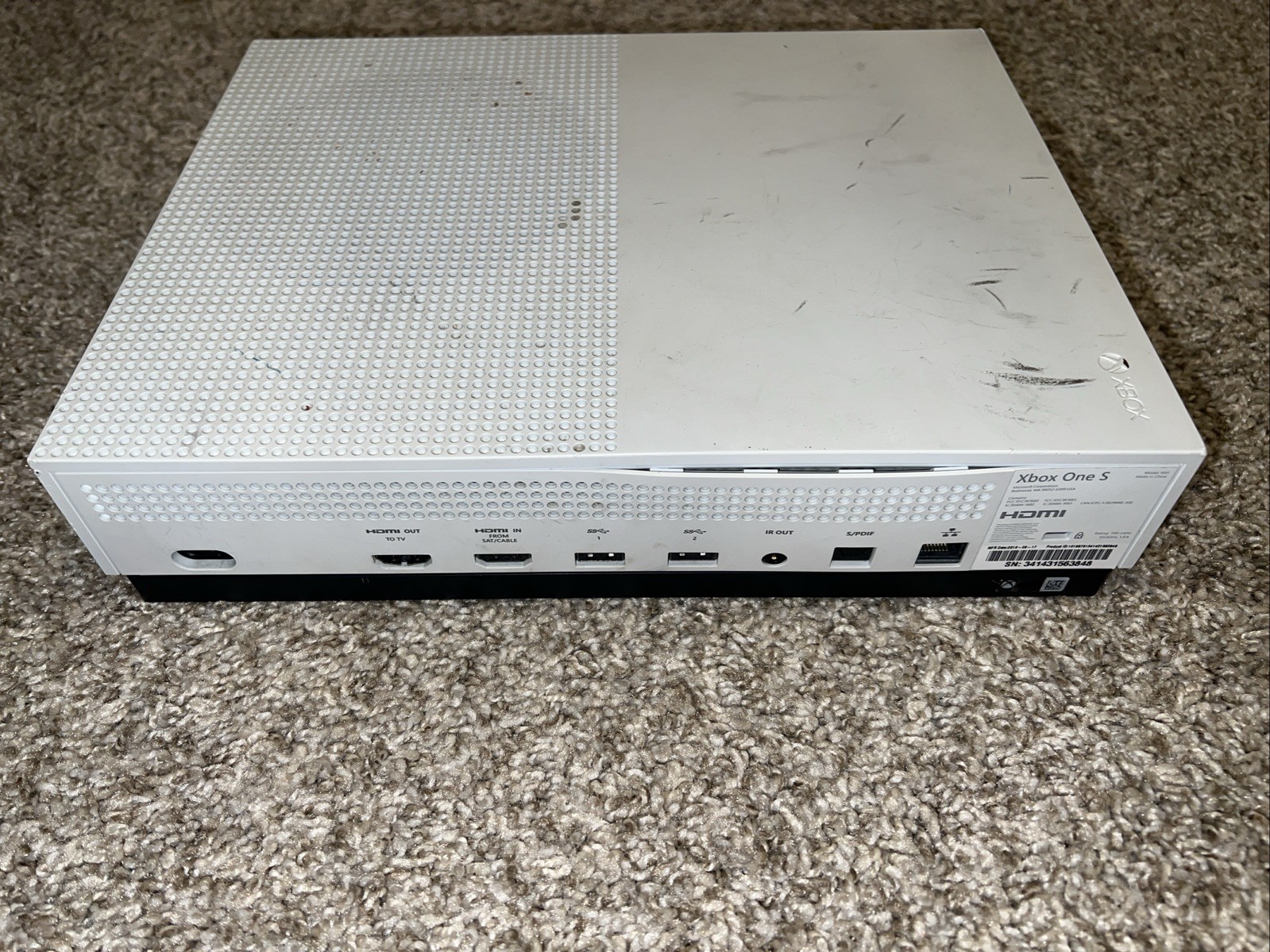 Microsoft Xbox One S Console White With Controller , 365gb Storage.