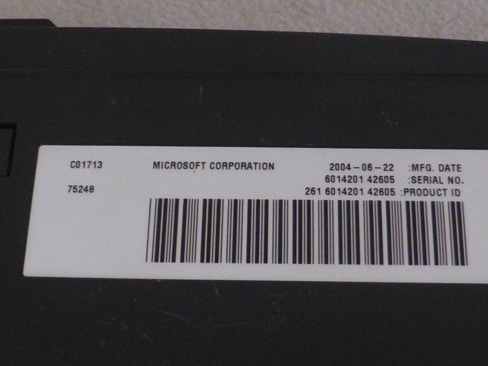 ORIGINAL XBOX MICROSOFT VIDEO GAME SYSTEM CONSOLE ONLY BLACK