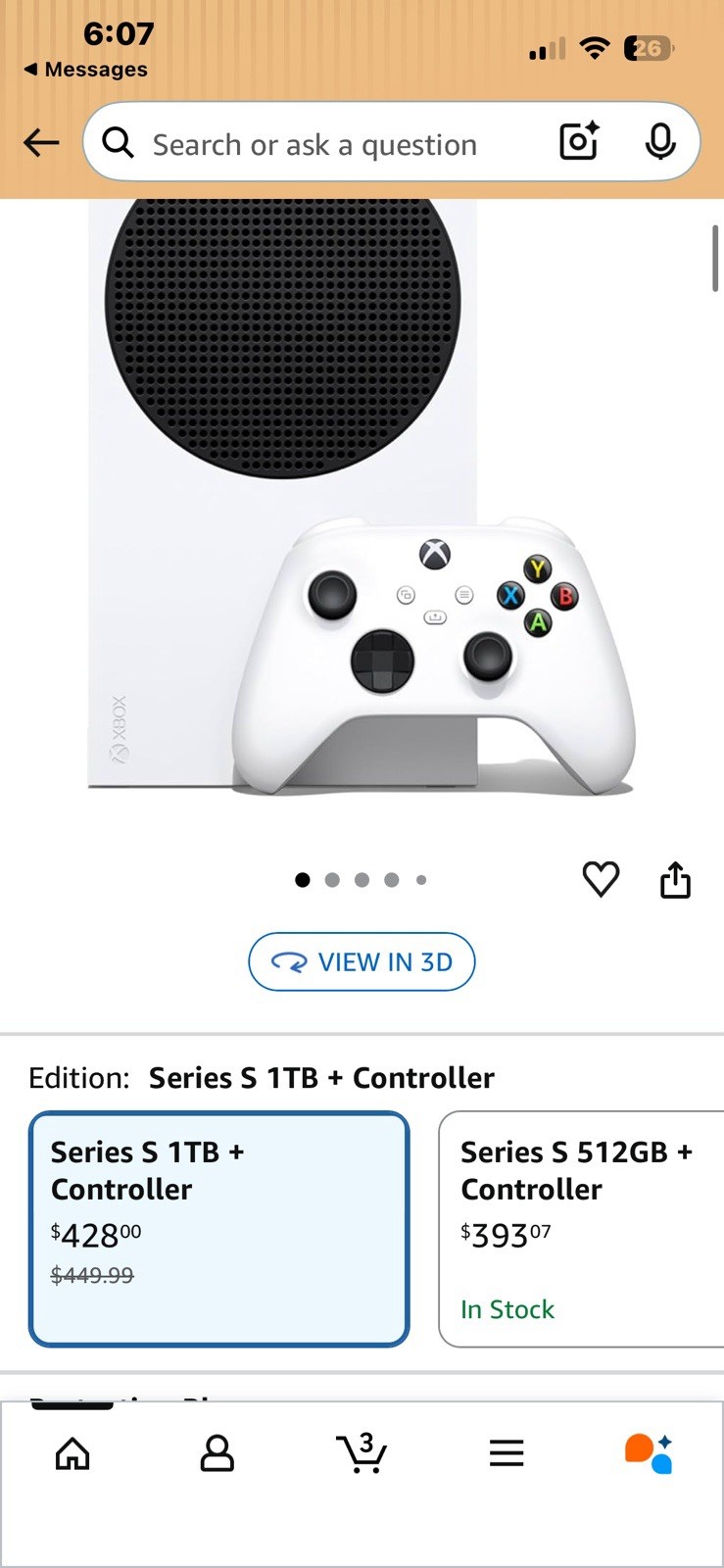 Microsoft Xbox Series S Console with Controller, Razer Keyboard & Mouse Bundle