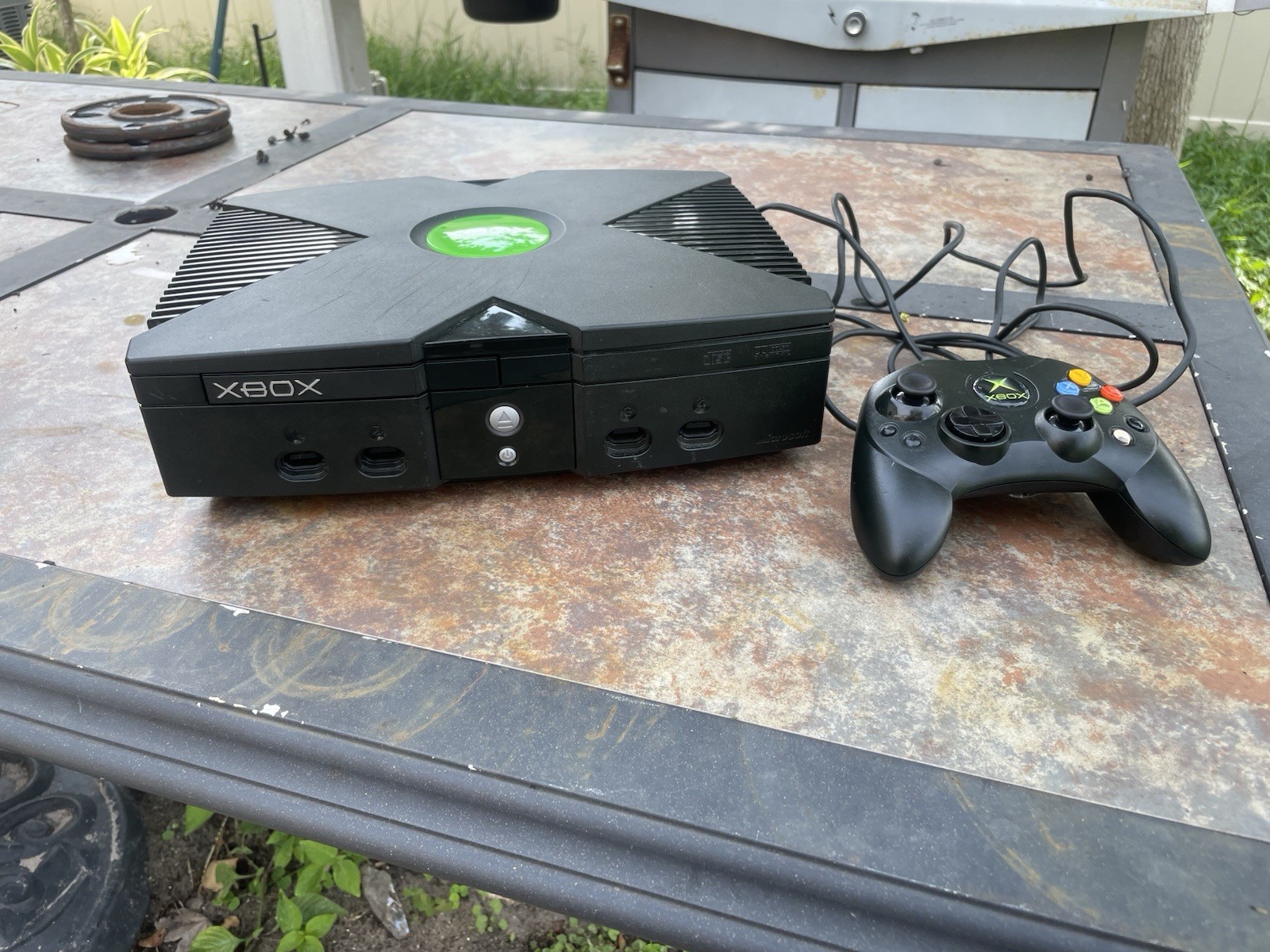 Original Xbox Microsoft Console Tested And Working With Controller