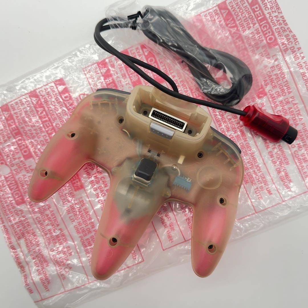 Nintendo 64 N64 Game Console System Clear Red Tested w/box mint