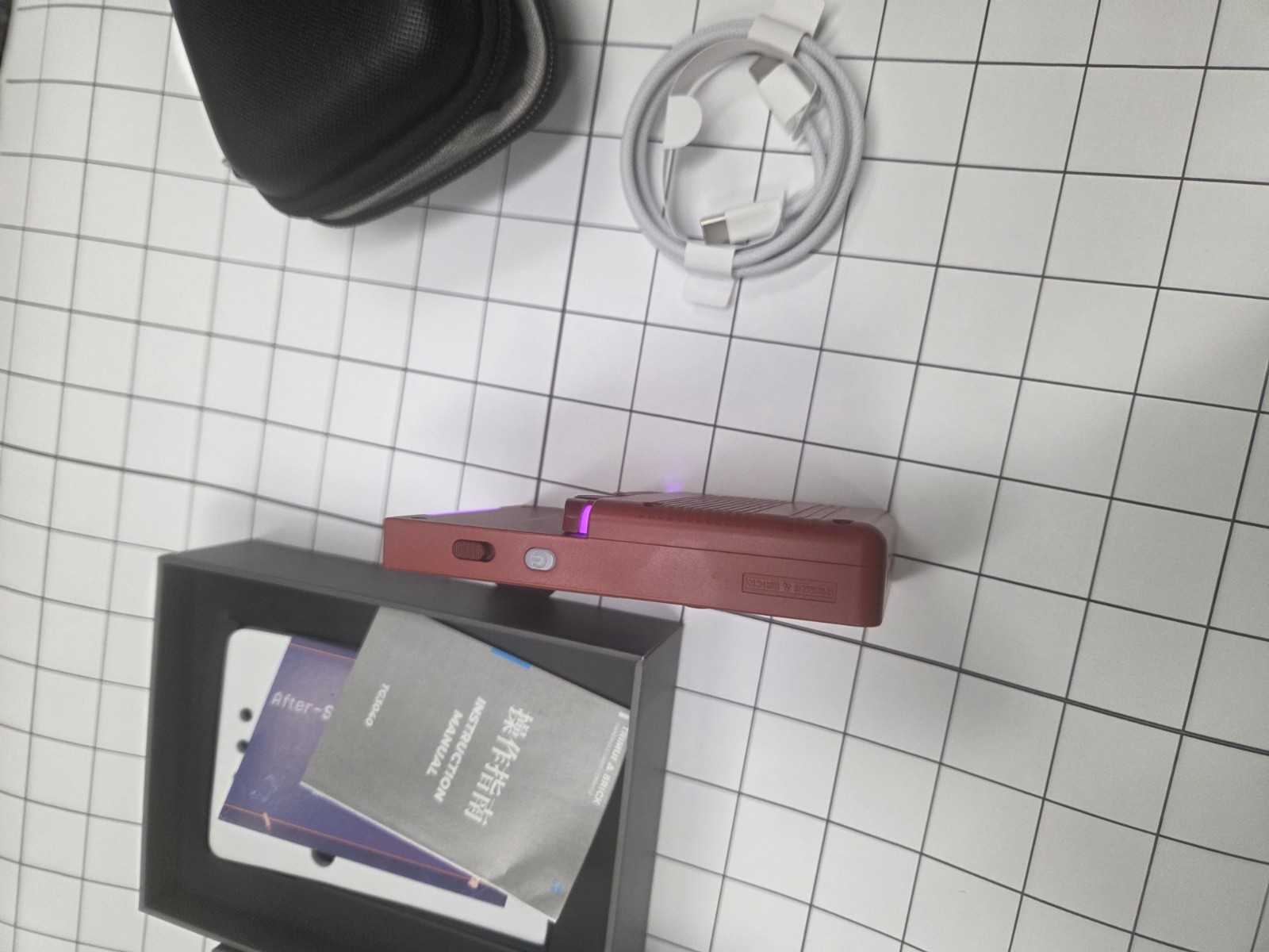 Trimui Brick Handheld Console (Red) – Premium MinUI Next Setup