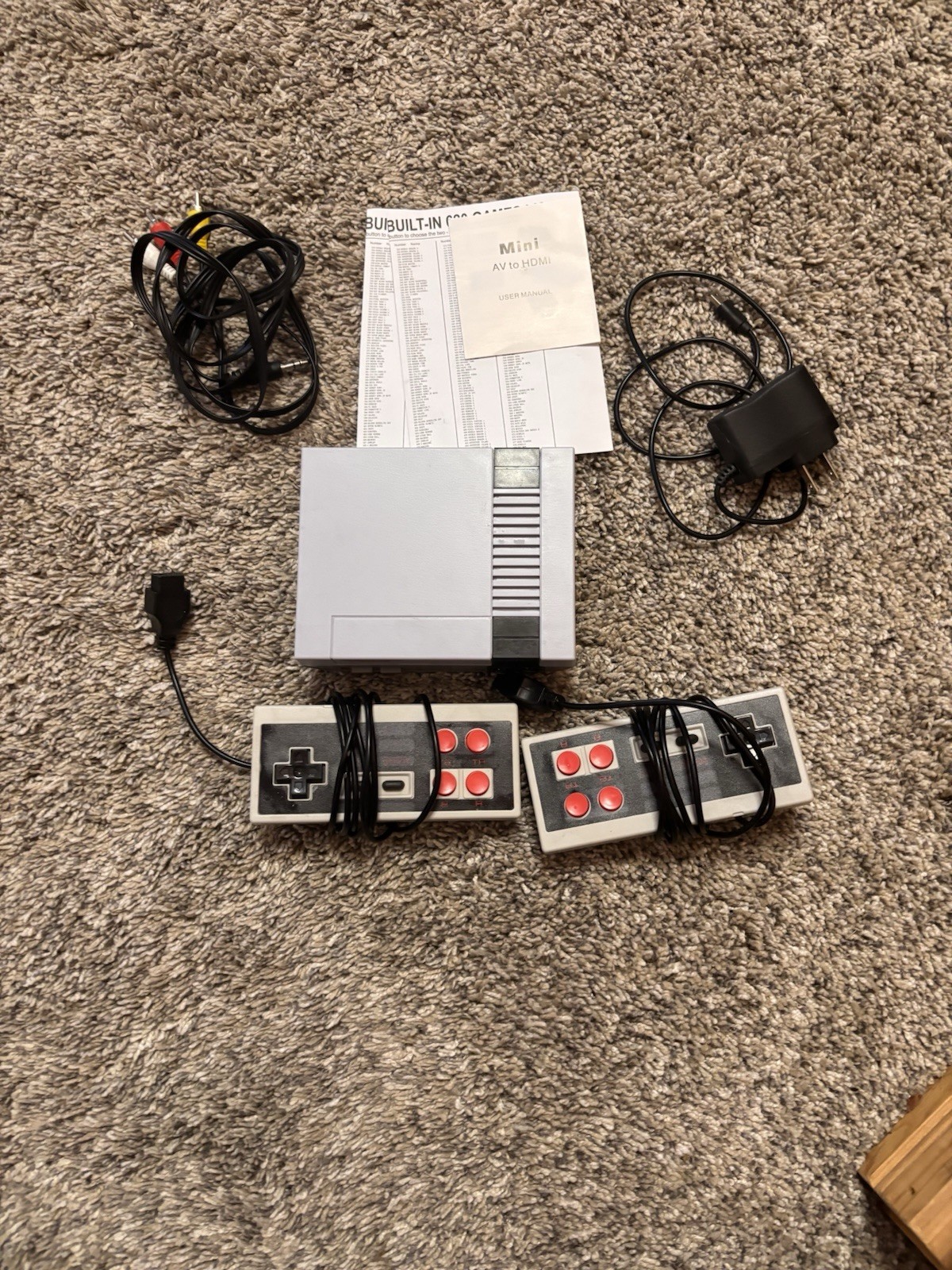 Entertainment System 2 Controllers Included Instructions