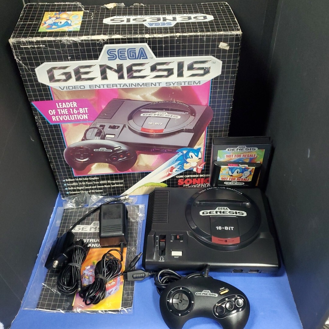 Sega Genesis Console Model 1 Bundle Complete CIB Boxed – Cleaned & Tested