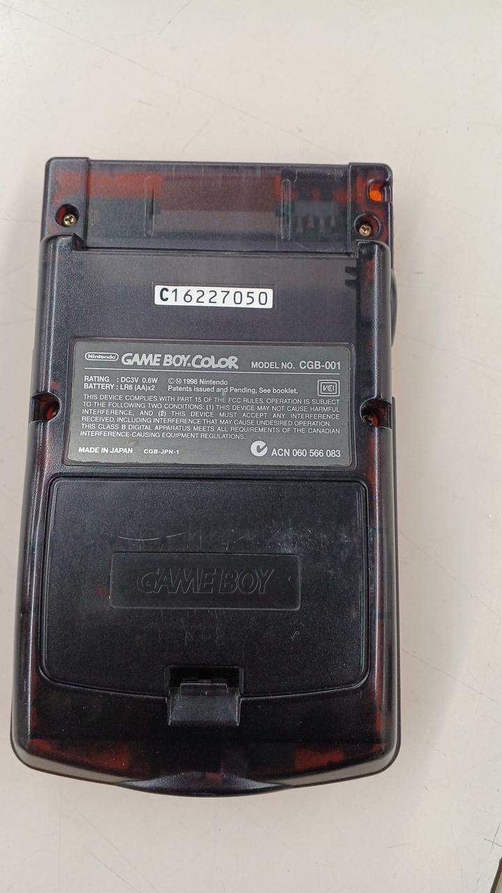 Nintendo Game Boy Color Console Limited Edition Daiei Clear Orange Black