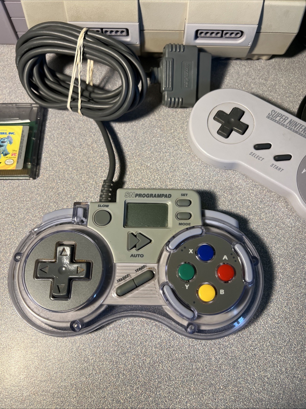 Super Nintendo Console System With 3 Game Controllers SNES Bundle Game Boy