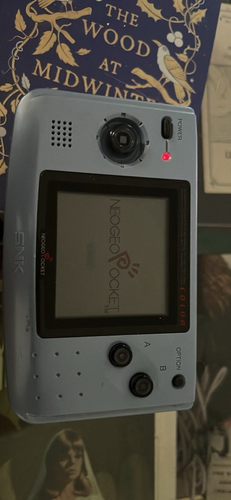 Neo Geo Pocket Color Pearl Blue Handheld System-Tested Works