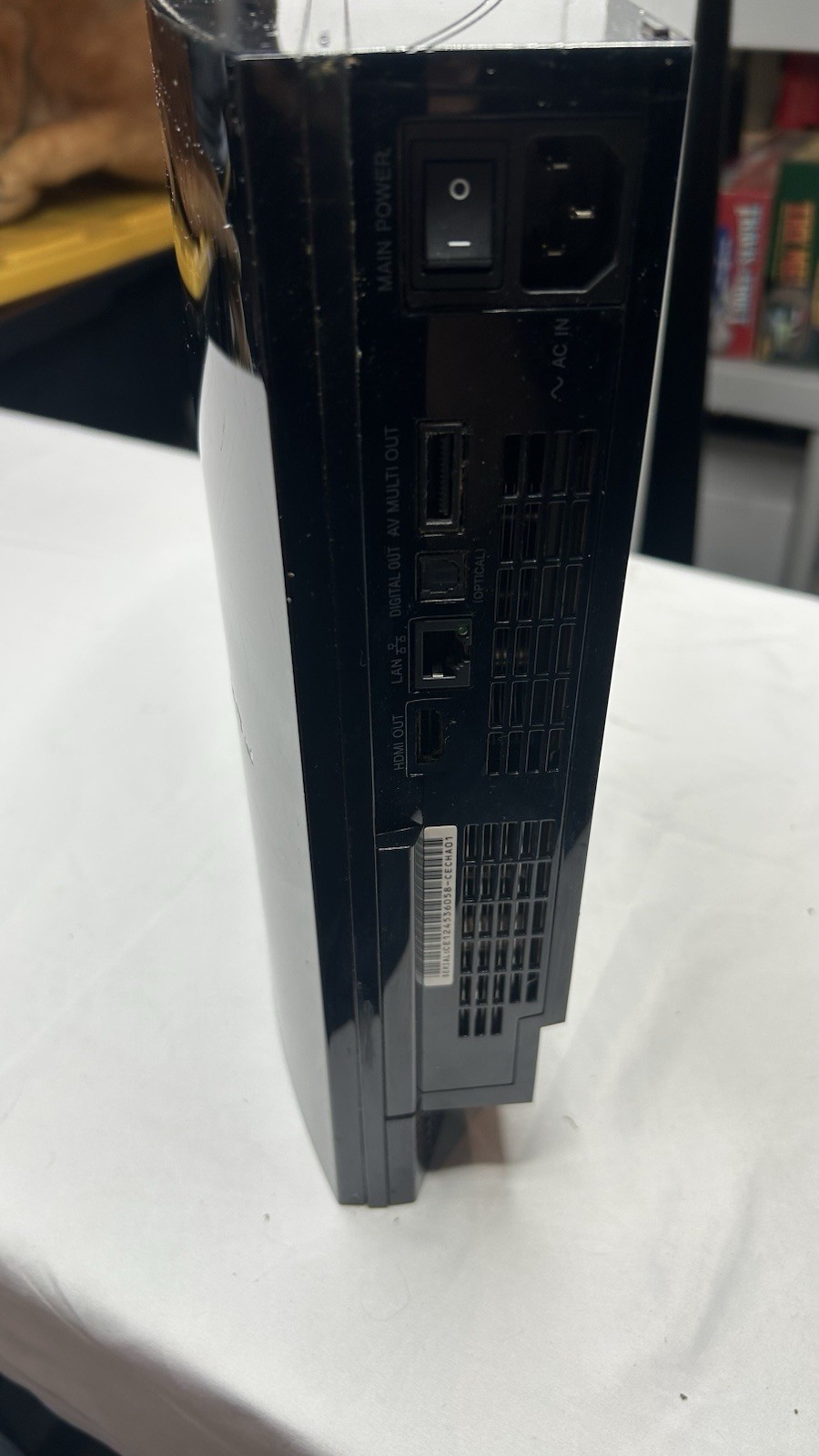 Playstation 3 Fat CECHA01 PS3 Backwards Compatible Console & AC Cord ONLY TESTED