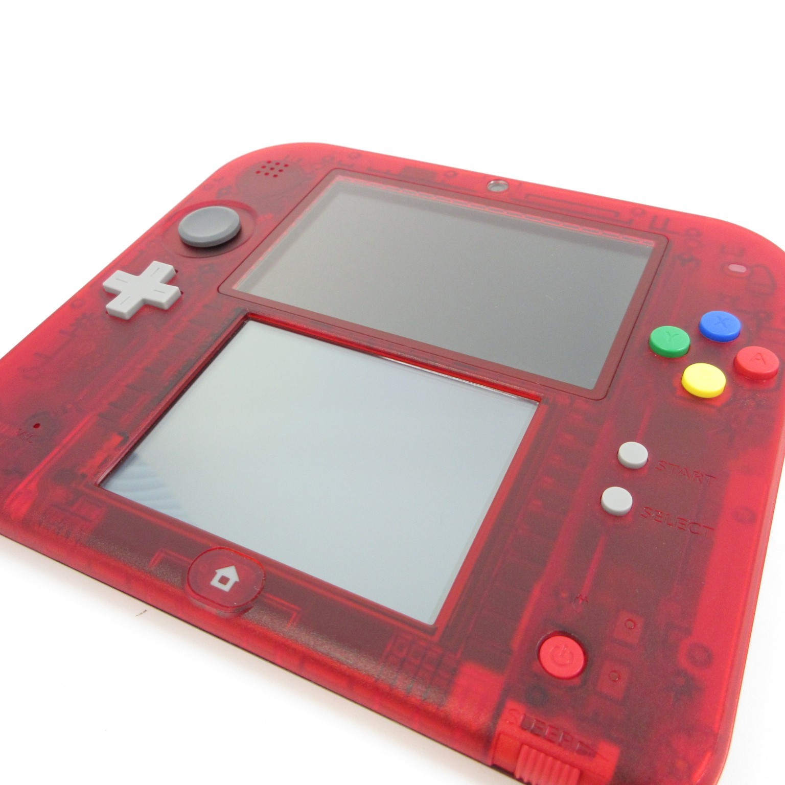 【Near Mint】Nintendo 2DS Pokemon Clear Red Console ONLY Japanese Edition #DEN0523