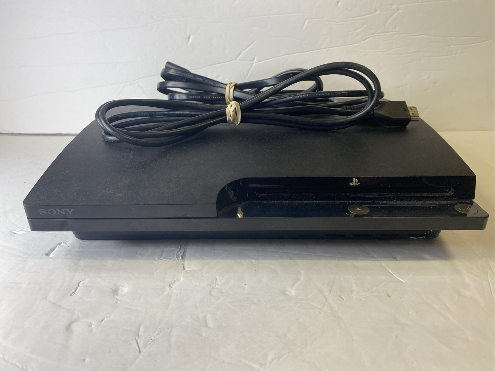 Sony PlayStation 3 PS3 Slim 320GB CECH-2501B Black Console ONLY