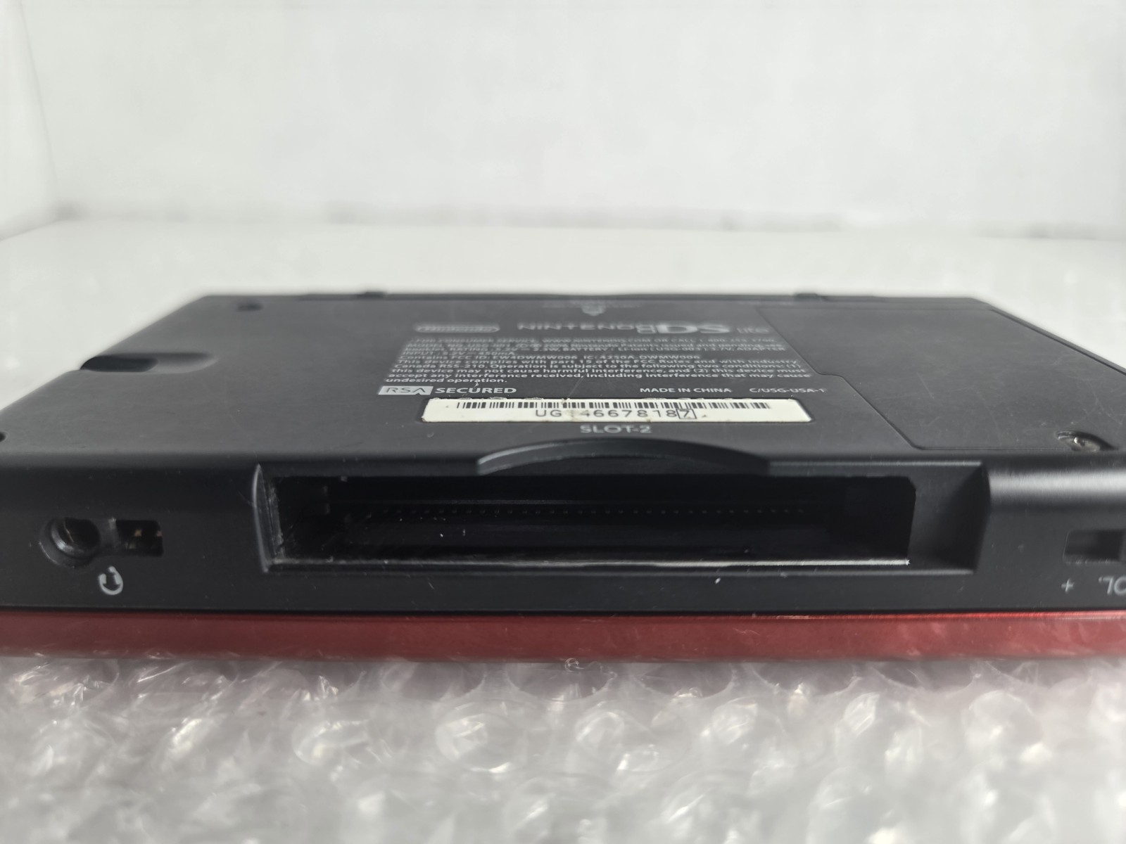 Nintendo DS Lite Crimson Handheld System Red/Black Tested Charger New Battery