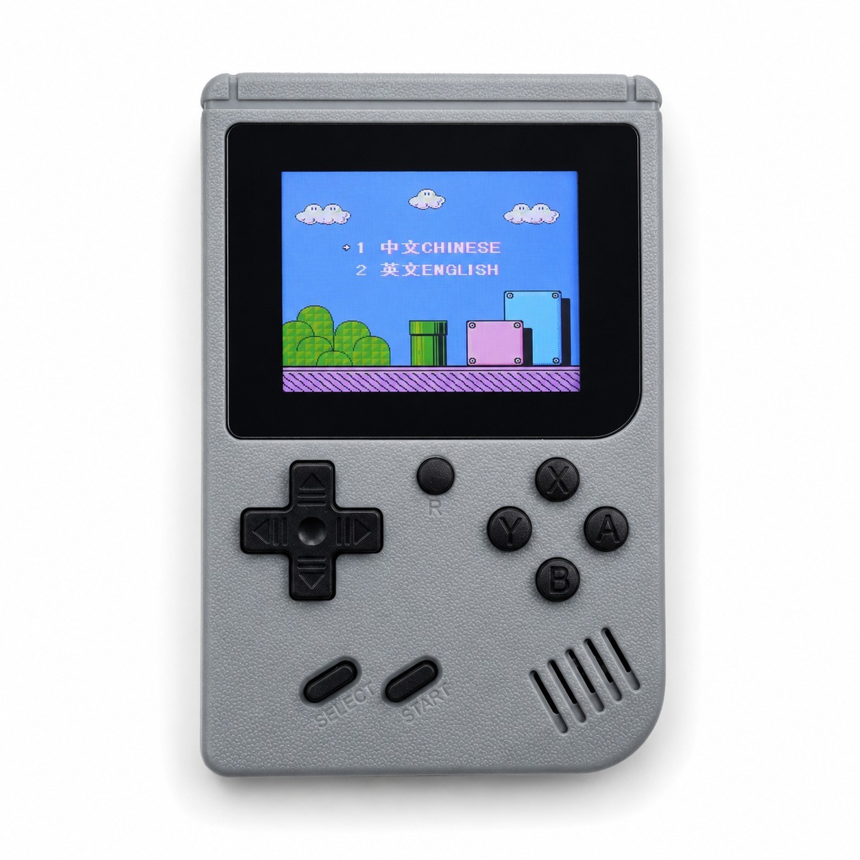 Gray 500-in-1 Handheld Video Game Console Rechargeable Battery BL-5C