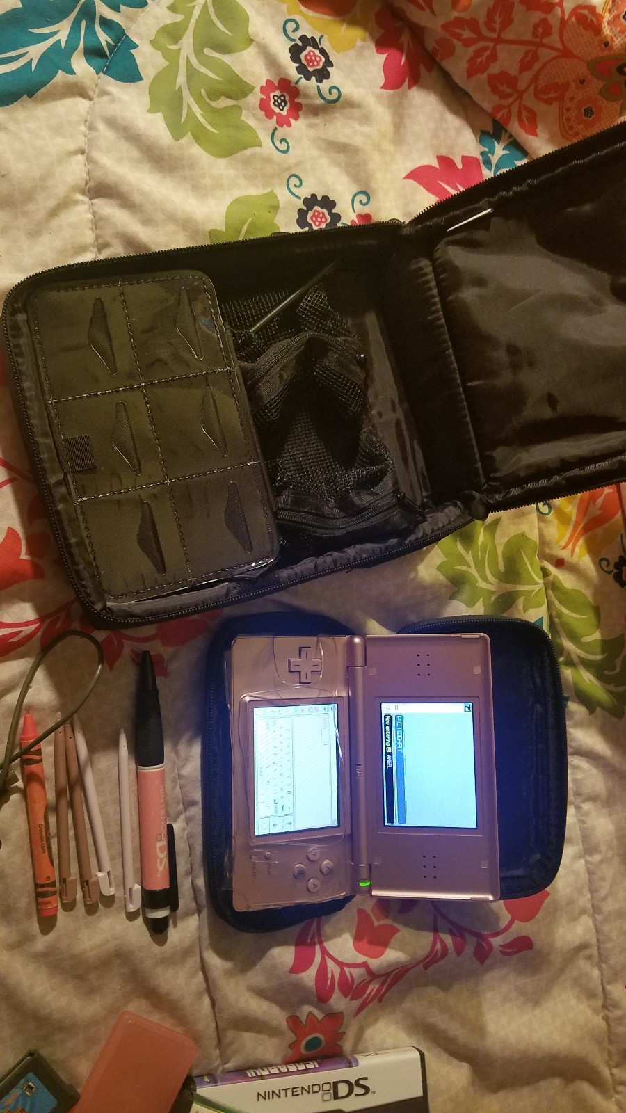 Nintendo DS Lite Launch Edition Metallic Rose Handheld System