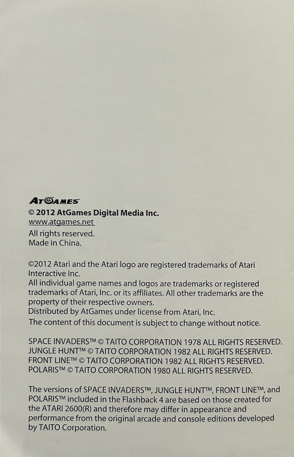 Atari 40th Anniversary Flashback 4 Classic 76 Built-in Games Console Sp. Ed.