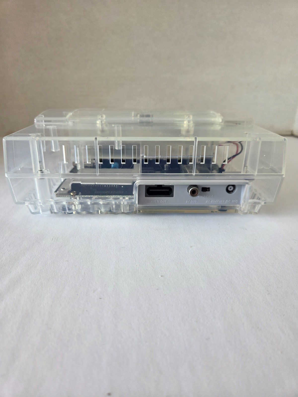 Custom Super Nintendo Console Transparent/Clear with UPGRADED power supply