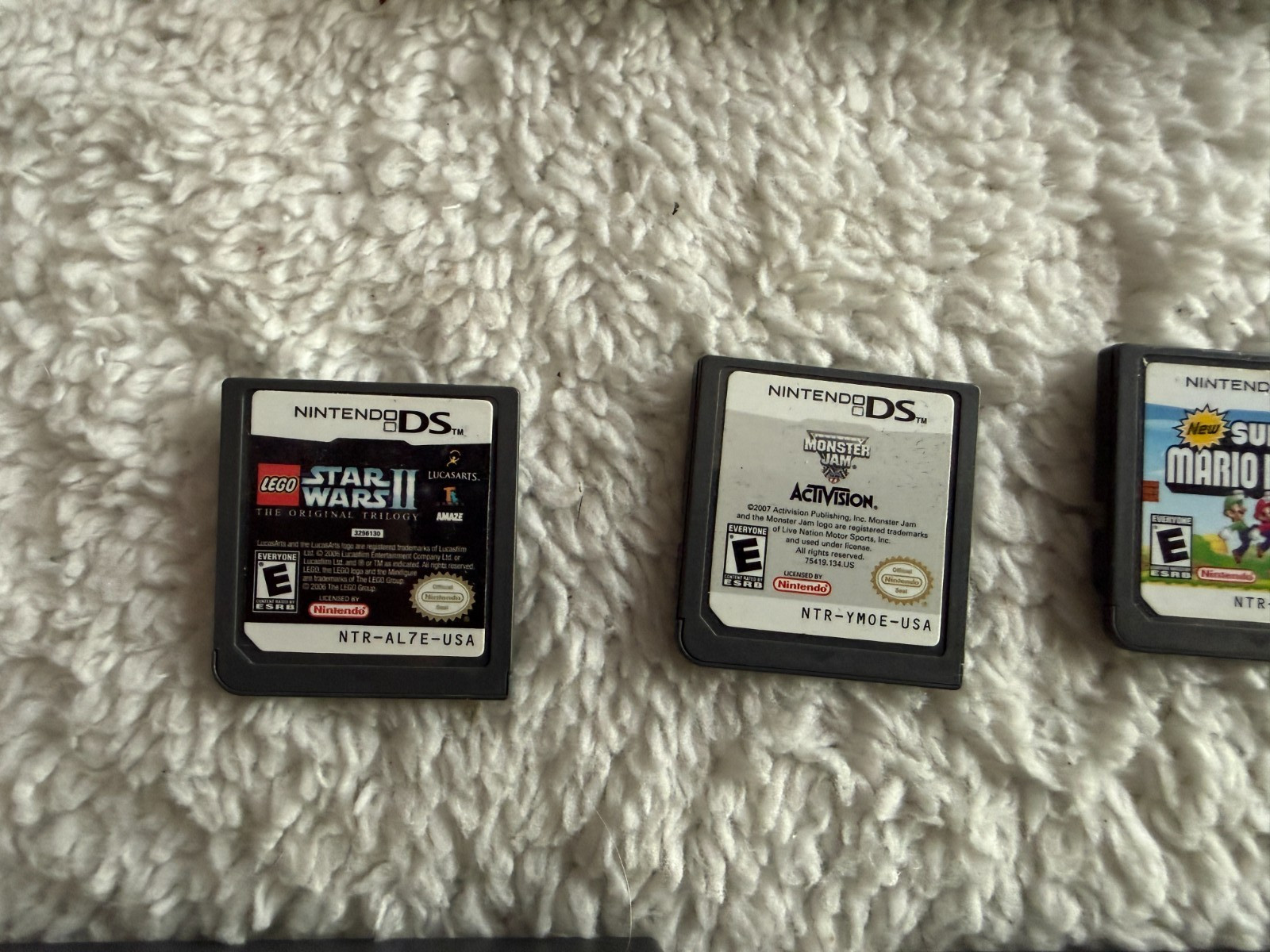 Nintendo DS Original Handheld Console Blue NTR-001 Bundle 6 Games Charger Works!