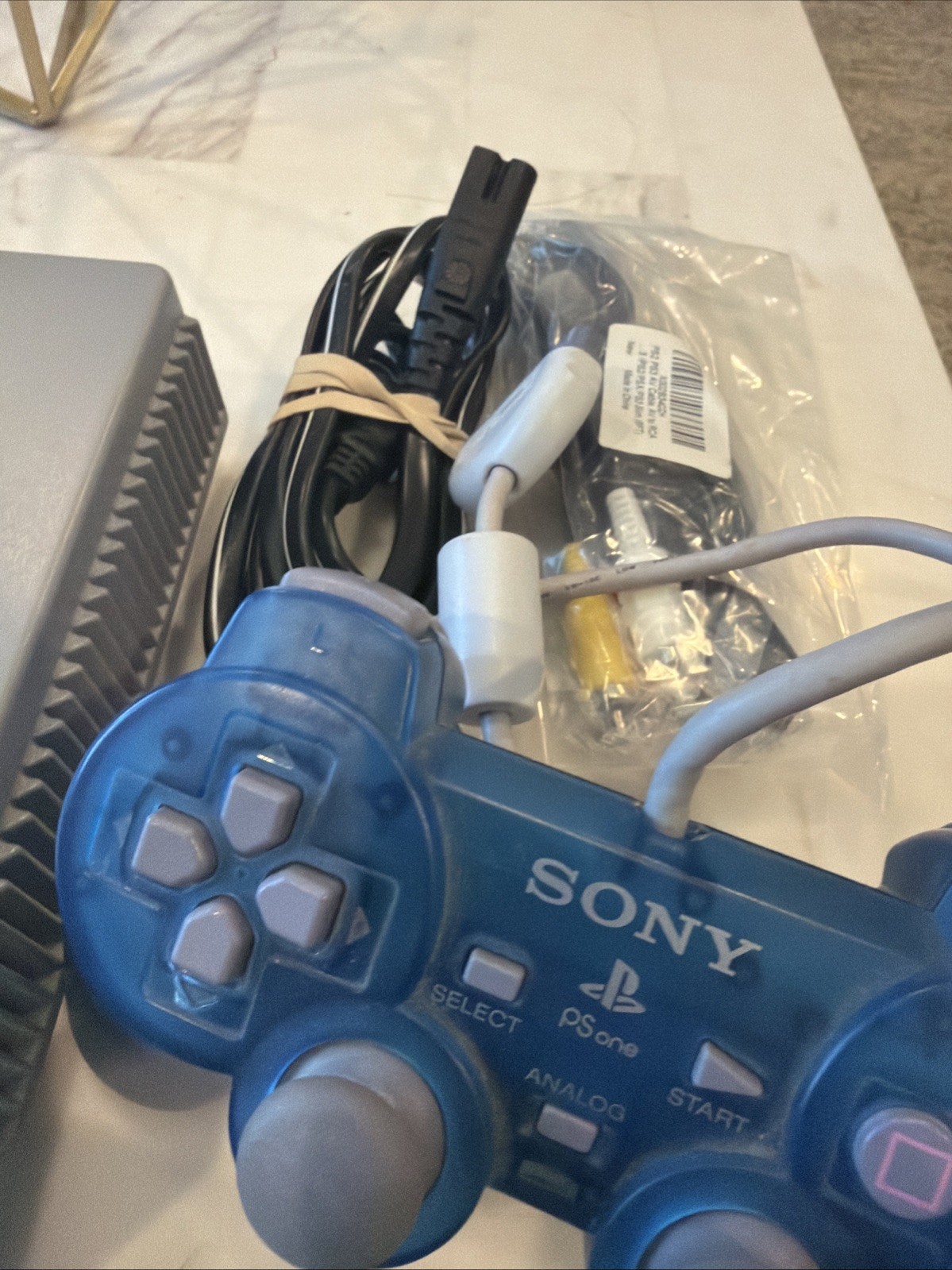 Sony PS1 SCPH-7001 Console 2 Controllers 3 Games Tested Working
