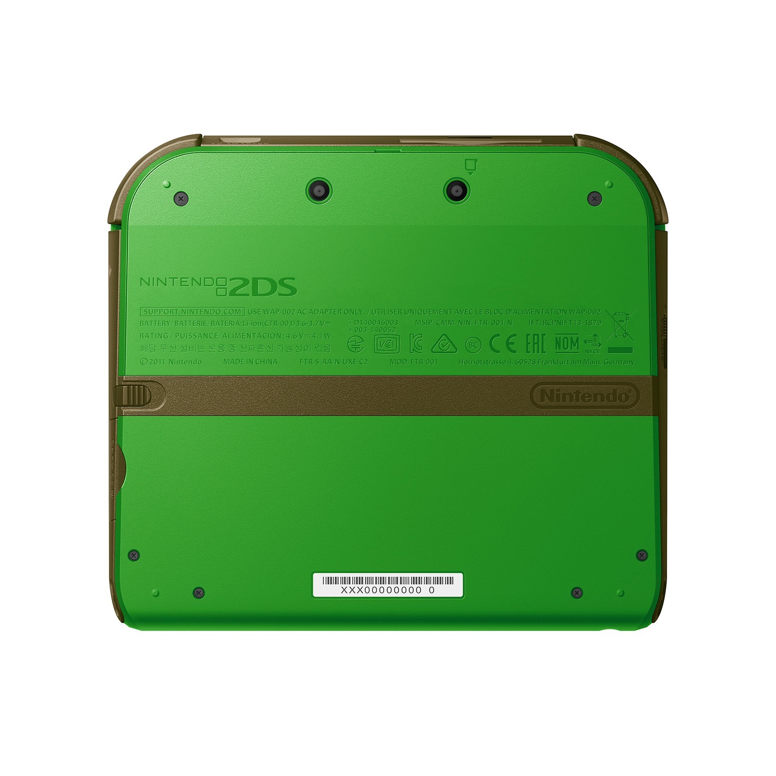 Nintendo 2DS CONSOLE Link Edition The Legend of Zelda Ocarina Time 3D NEW
