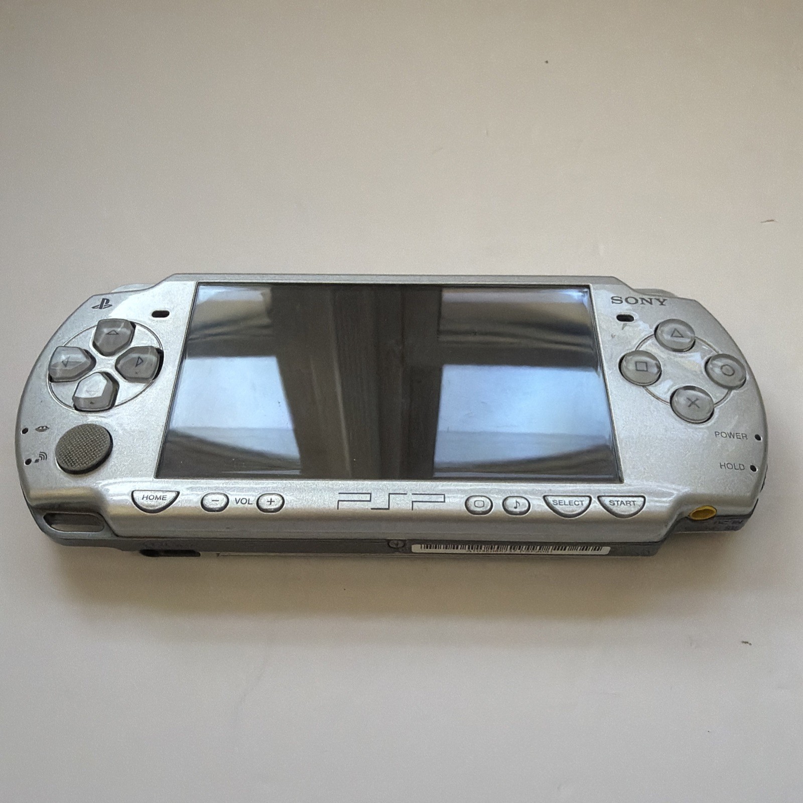 Sony PSP 2001 PlayStation Portable Slim Silver No Battery/Cover Tested