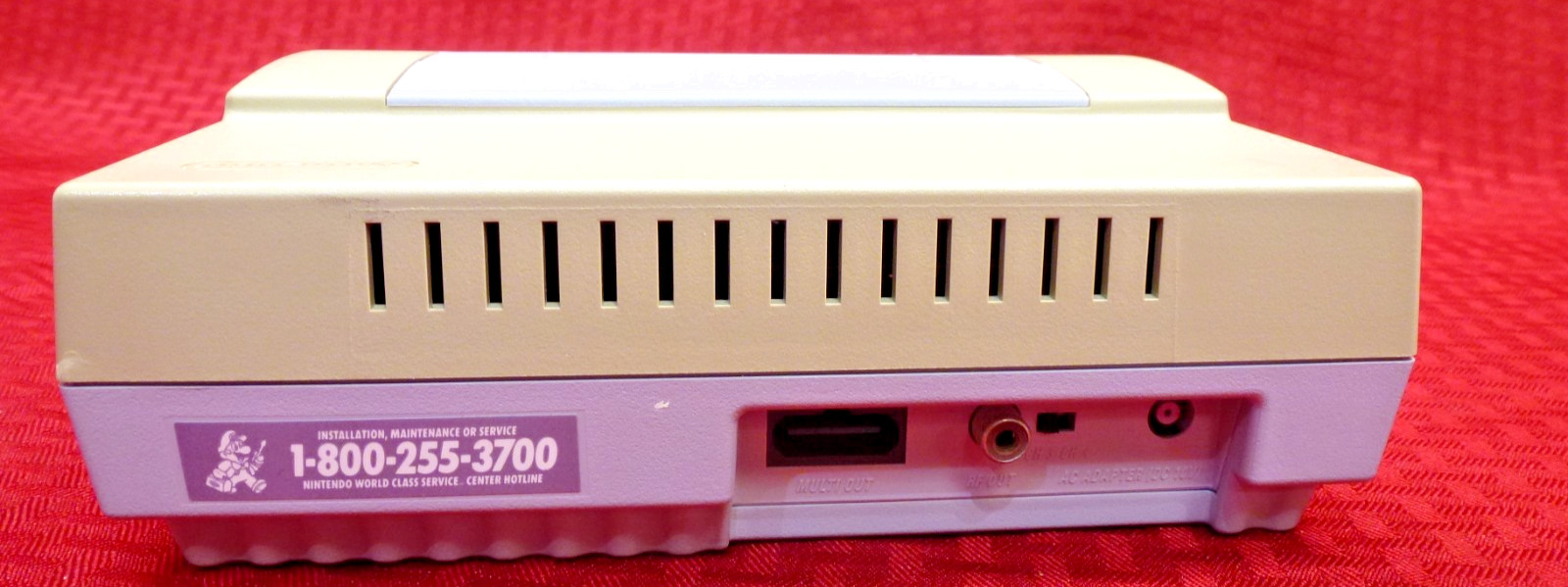 NINTENDO SUPER NES SUPER SET SNES VIDEO GAME CONSOLE W/ BOX, GAME SNS-001